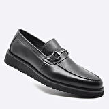 Fosco Hakiki Deri Günlük Erkek Ayakkabı 3186 46 SİYAH