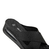 Muya Penelope Anatomik Air Max Tabanlı Kadın Terlik SİMLİ SİYAH