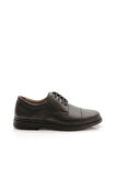 Prego (Tardelli) İçi Dışı Hakiki Deri İçi Jel Poli Hafif Taban Erkek Günlük Comfort Ayakkabı BLACK