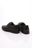 Prego (Tardelli) İçi Dışı Hakiki Deri İçi Jel Poli Hafif Taban Erkek Günlük Comfort Ayakkabı BLACK