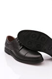 Prego (Tardelli) İçi Dışı Hakiki Deri İçi Jel Poli Hafif Taban Erkek Günlük Comfort Ayakkabı BLACK
