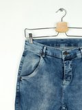 SikSilk Distressed Erkek Kot Şort Mavi