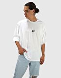 BPM Design Mythology Oversize Tişört Beyaz Beyaz-Xl