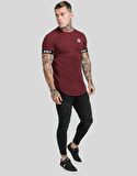 SikSilk Burgundy Tech Tee Erkek Tişört