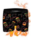 John Frank Dijital Erkek Boxer Hot Burger