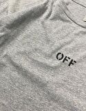 Off Basic Regular Erkek Tişört Gri