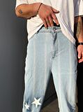 Premium Starry Baggy Kot Pantolon