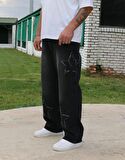 Premium Baggy Starry Patch Kot Pantolon