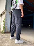 Premium Baggy Kargo Kumaş Pantolon Koyu Lacivert