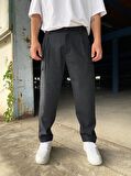 Premium Baggy Kargo Kumaş Pantolon Koyu Lacivert
