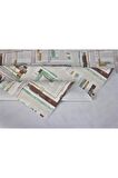 Elyaf Astarlı Silinebilir Pvc Muşamba Masa Örtüsü Pastel Tonlar