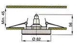 Vetus V-Line halojen tavan lambası. Model Limite. 1366223