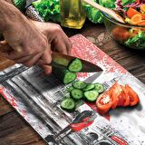 Decovetro Cam Kesme Tahtası Londra Saat Kulesi Desenli 30x40 Cm