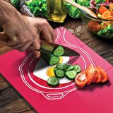 Decovetro Cam Kesme Tahtası Aşk Yumurtası Desenli 30x40 Cm