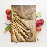 Decovetro Cam Kesme Tahtası Başak Desenli 20x30 Cm