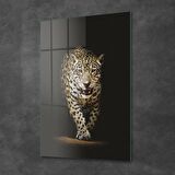 Decovetro Gölgedeki Leopar Cam Tablo