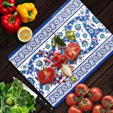 Decovetro Cam Kesme Tahtası Çini Motif Desenli 30x40 Cm