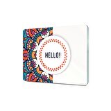 Decovetro Cam Kesme Tahtası Hello Desenli 20x30 Cm