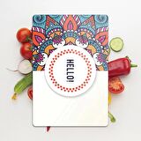 Decovetro Cam Kesme Tahtası Hello Desenli 30x40 Cm