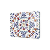 Decovetro Cam Kesme Tahtası Renkli Çini Desenli 30x40 Cm