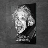 Decovetro Cam Tablo Albert Einstein Funny