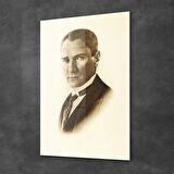 Decovetro Atatürk Portesi Eskitme Cam Tablo