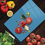 Decovetro Cam Kesme Tahtası Aqua Rengi 20x30 Cm