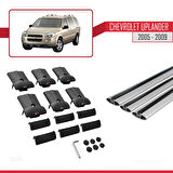 Chevrolet Uplander 2005-2009 Arası ile Uyumlu FLY Model Ara Atkı Tavan Barı Gri 3 Adet