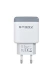 Syrox PD18B Type-C Hızlı Şarj Aleti Beyaz