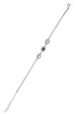 Zirkon Taşlı 925 Ayar Gümüş Bileklik - B078101