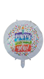 FOLYO BALON HAPPY BİRTHDAY GÖKKUŞAĞI 18' D.Ü 15 TL