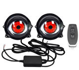 33 MODLU ANİMASYONLU MERCEK GÖZ FAR SİS AMBİYANS LED AYDINLATMA 2 ADET 12-24 VOLT