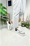 Günlük Kadın Sneaker Bağcıklı Hafif Kalın Yüksek Tabanlı Yürüyüş Nefes Alabilen Spor Ayakkabı 451