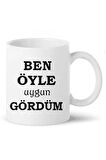 Ben Öyle Uygun Gördüm Baskılı Kupa Bardağı siyah