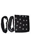 Lastikli Bandana Kedi Patili Ve Müzik Notalı Paraşüt Bandana Model Set
