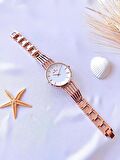RVL-1851-F Revello Elite Model Bronz/Rose Özel Renk 30 Mt Su Geçirmez+Bileklik Lady Wristwatch