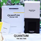 Qut.113 Quantum 10 Atm Su Geçirmezlik Çelik Kordon Siyah Kadran Erkek Kol Saati+DoğalTaş Bileklik