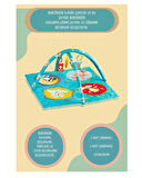 Neşeli Hayvanlar Oyuncaklı Oyun Minderi