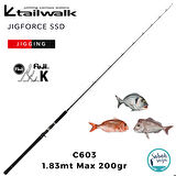 Tailwalk Jigforce SSD C603 1.83mt Max 200gr (S2P) Tetikli Jigging Kamış