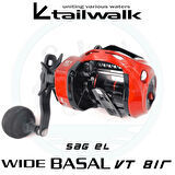 Tailwalk Wide Basal VT 81R Tai Rubber Çıkrık/Baitcasting Jig Olta Makinesi (Sağ El)