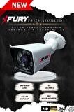 FURY 5mp 3.6mm Lensli 1080p 2mp Görüntü 6 Atom Led Gece Görüşlü Full Hd Güvenlik Kamerası 5525