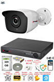 FURY 1 Kameralı 5mp 3.6mm Lens 2mp Görüntü 36 Led Gece Görüşlü FullHd Güvenlik Kamerası 2236 320 GB