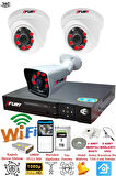 FURY 2 İç 1 Dış Kameralı 5mp Lens 2mp Görüntü Gece Görüşlü Full Hd Güvenlik Kamerası 14125525 1 TB