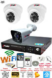 FURY 2 İç 1 Dış Kameralı 5mp Lens 2mp Görüntü Gece Görüşlü Full Hd Güvenlik Kamerası 14125525 1 TB