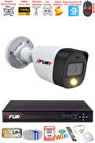 FURY 1 Kameralı 5Mp Lens 2 Mp Görüntü Gece Renkli Full Hd Ultra Led Akıllı Güvenlik Kamerası Seti 500GB