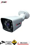 FURY 2 Kameralı 2MP Full HD Görüntü 6 Atom Led Gece Görüşlü Dış Mekan Güvenlik Kamerası Seti 320GB