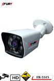 FURY 5 Kameralı 2MP Full HD Görüntü 6 Atom Led Gece Görüşlü Dış Mekan Güvenlik Kamerası Seti 320GB