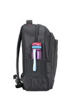 Case Club 2114 Büyük Boy 17 inç Laptop Bölmeli Sırt Çantası Darbe Emici Koruma Su Geçirmez Kumaş