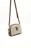 Silver Polo  Kadın Çapraz Çanta 1144-45233 SILVER POLO ÇAPRAZ Kadın ÇANTASI M132 BEJ-MAT TABA