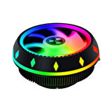 XASER CL-286 UFO RGB CPU FAN LGA 775/115X/1200/1700/AM2/AM3 İslemci Fanı